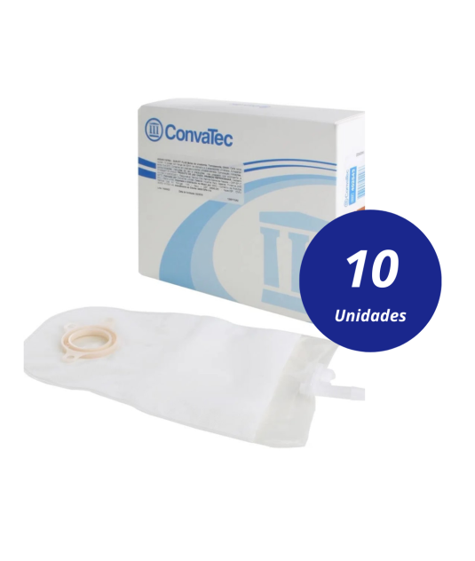 Bolsa de Urostomia c/Válvula Anti-Refluxo Falange 45mm Convatec Kit 10 Caixas (100 unidades)