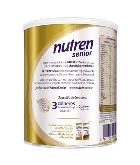 Nutren Senior 370g S/ Sabor Nestle 