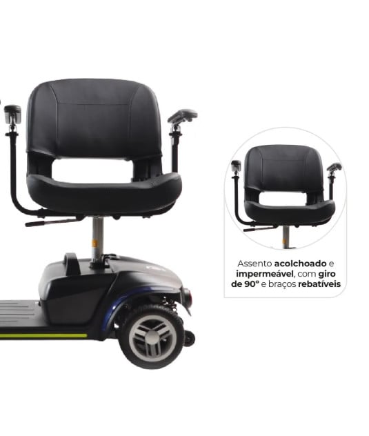 Cadeira de Rodas Motorizada Scooter Elétrica LB Dellamed