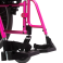 Cadeira de Rodas AVD Alumínio Pés Fixos 44cm Rosa Pink Ortobras