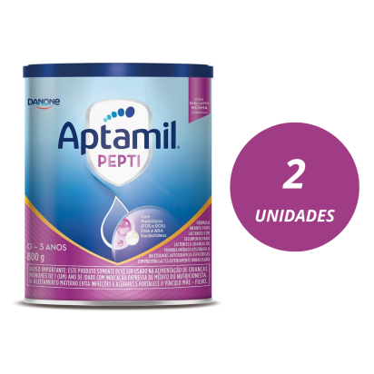 Aptamil Pepti 800g Kit 2und - Para Alérgicos a Leite de Vaca/Soja Danone