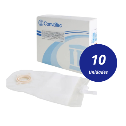 Bolsa de Urostomia c/Válvula Anti-Refluxo Falange 45mm Convatec Kit 10 Caixas (100 unidades)